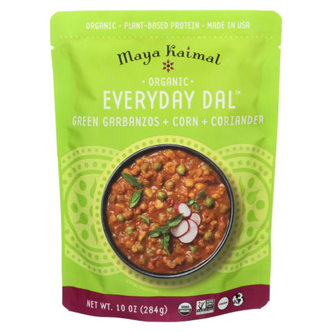 Maya Kaimal, Organic Everyday Dal  Green Garbanzo Corn Coriander, 10 Oz(Case Of 6) Maya Kaimal
