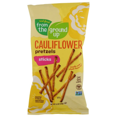 From The Ground Up, Pretzel Stck Cauliflwr, 4.5 Oz(Case Of 12) From The Ground Up