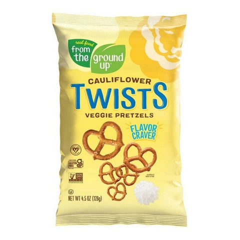 From The Ground Up, Cauliflower Pretzel Twists, 4.5 Oz(Case Of 12) From The Ground Up