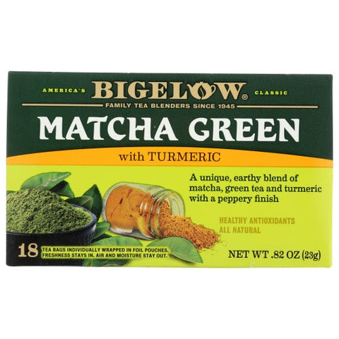 Bigelow, Matcha Green With Turmeric, 0.82 Oz(Case Of 6) Bigelow