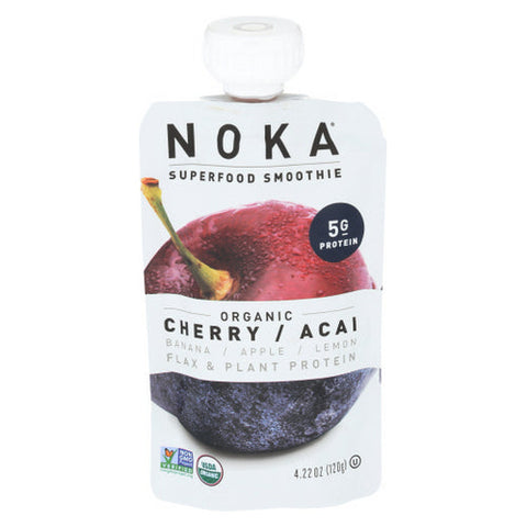 Noka, Smoothie Cherry Acai, 4.22 Oz(Case Of 6) Noka