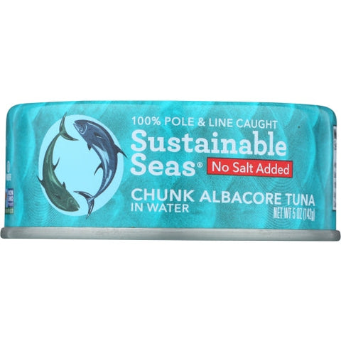 Sustainable Seas, Tuna Albcre Watr No Salt, 5 Oz(Case Of 12) Sustainable Seas