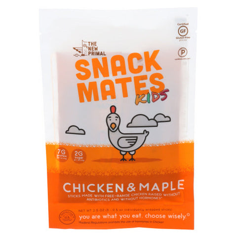 The New Primal, Snack Mates Chicken Maple, 2.5 Oz(Case Of 8) The New Primal