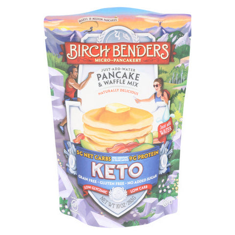 Birch Benders, Pancake & Waffle Mix Keto, 10 Oz(Case Of 6) Birch Benders