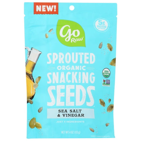 Go Raw, Seeds Snacking Sslt Vngr, 4 Oz(Case Of 10) Go Raw