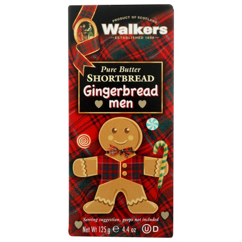 Walkers, Shortbread Gingerbread Mn, 4.4 Oz(Case Of 12) Walkers