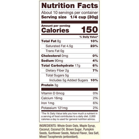 Bobs Red Mill, Homestyle Granola Maple Sea Salt, 11 Oz(Case Of 6) Bobs Red Mill