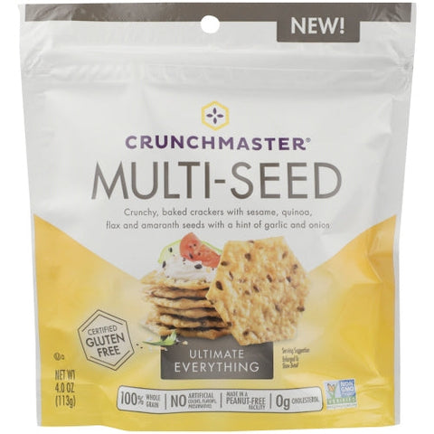 Crunchmaster, Cracker Mlti Seed Evrythn, Case of 12 X 4 Oz Crunchmaster