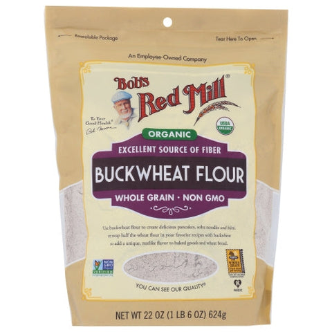 Bobs Red Mill, Organic BuckWheat Flour, 22 Oz(Case Of 4) Bobs Red Mill