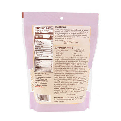 Bobs Red Mill, Tapioca Small Pearl, 24 Oz(Case Of 4)