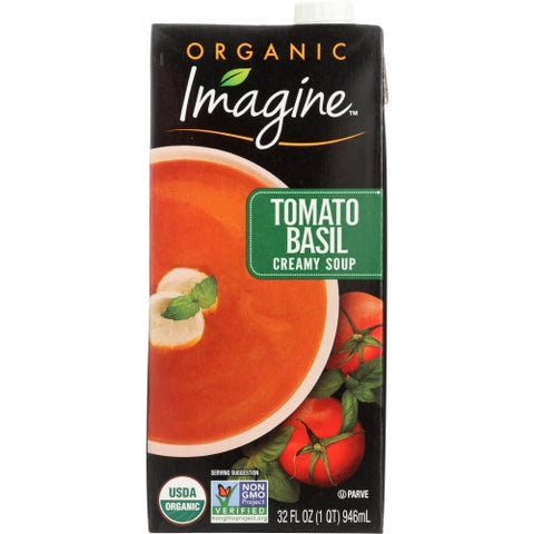 Imagine, Soup Crmy Tmo Basil Org, 32 Oz (Case of 6) Imagine