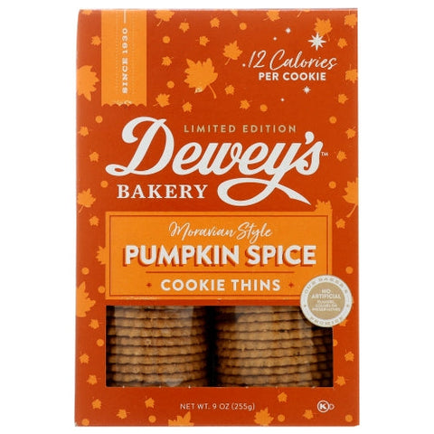 Deweys, Cookie Pumpkn Spice Mrvia, Case of 6 X 9 Oz Deweys
