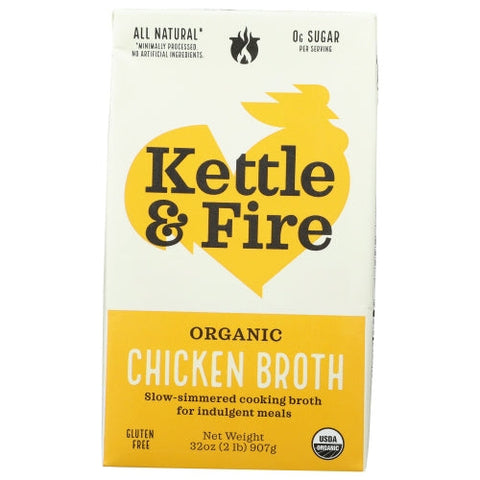 Kettle And Fire, Broth Chicken Cooking, 32 Oz(Case of 8) Kettle And Fire