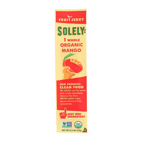 Solely, Fruit Jerky Mango, 0.8 Oz(Case Of 12) Solely