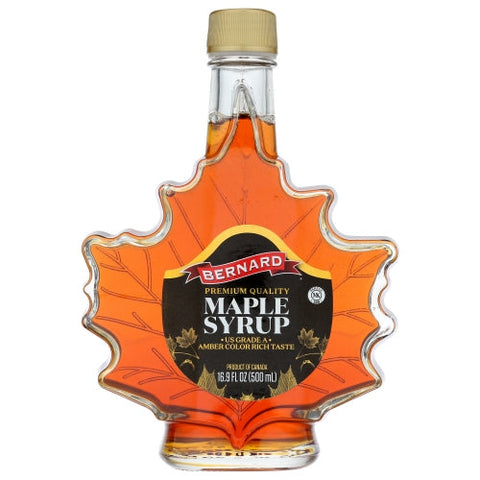 Bernard, Syrup Maple Leaf Amber, 16.9 Oz(Case Of 6) Bernard