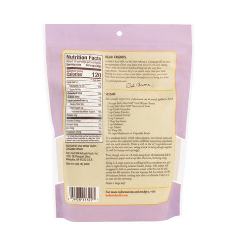 Bobs Red Mill, Wheat Flour Gluten, 20 Oz(Case Of 4)