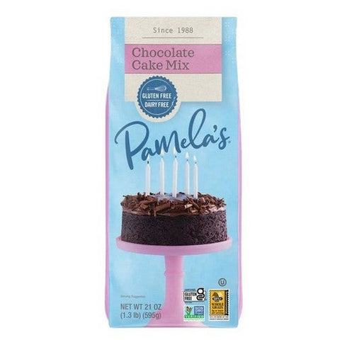 Pamela's Products, Mix Cake Lucious Choc Wf, 21 Oz(Case Of 6)