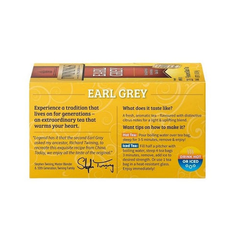 Twinings, Earl Grey Tea, 20 Bags(Case Of 6)