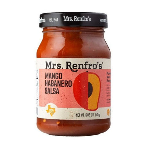 Mrs Renfro, Habanero Salsa Medium Hot Mango, 16 Oz(Case Of 6) Mrs Renfro