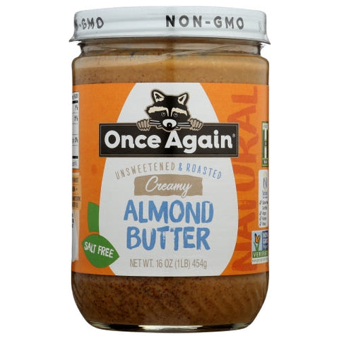 Once Again, Butter Almd Smooth, 16 Oz(Case Of 6) Once Again