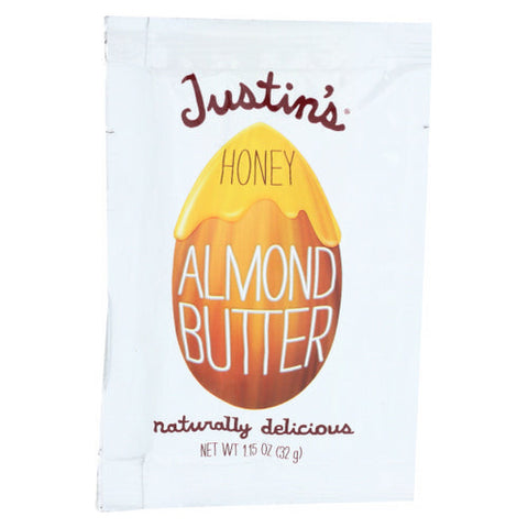 Justin's, Squeeze Pack  Almond Butter  Honey, 1.15 Oz(Case Of 10) Justin's