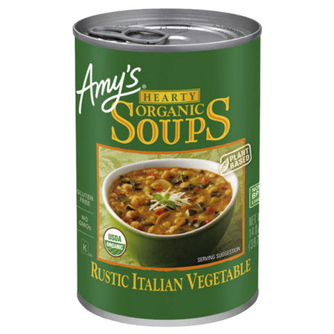 Amys, Organic Hearty Rustic Italian Vegetable Soup, 14 Oz(Case Of 12) Amys