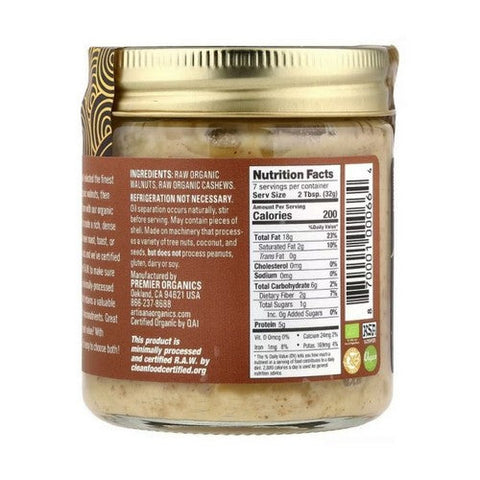 Artisana, Organic Raw Walnut Butter, 8 Oz(Case Of 6) Artisana