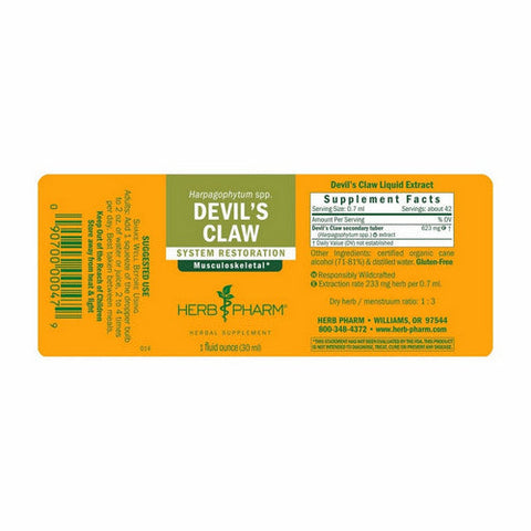 Herb Pharm, Devil's Claw Extract, 1 Oz Herb Pharm
