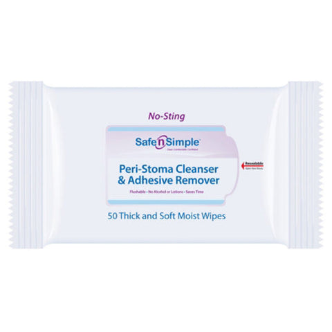 Safe N Simple, Adhesive Remover Wipe, Pack Of 50 Safe N Simple