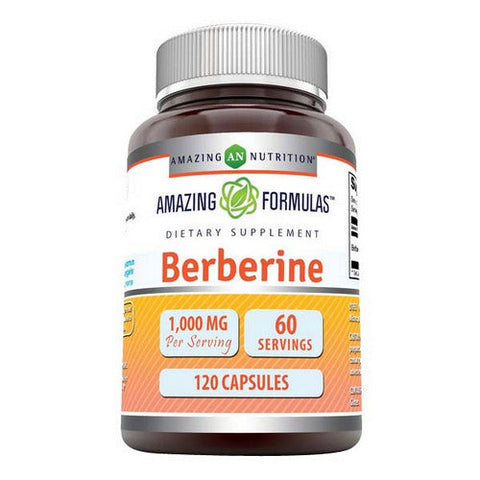 Amazing Nutrition, Amazing Formulas Berberine, 1000 Mg, 120 Caps Amazing Nutrition