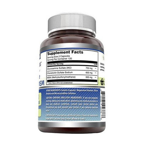 Amazing Nutrition, Amazing Formulas Glucosamine + Chondroitin + MSM, 240 Caps Amazing Nutrition