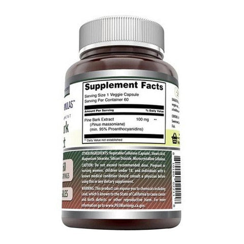 Amazing Nutrition, Amazing Formulas Pine Bark Extract, 100 mg, 60 Veg Caps Amazing Nutrition