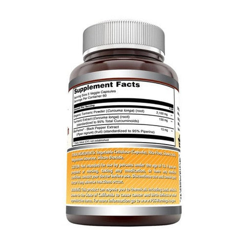 Amazing Nutrition, Amazing Formulas Turmeric Curcumin BioPerine, 2250 Mg, 2250 Mg Amazing Nutrition