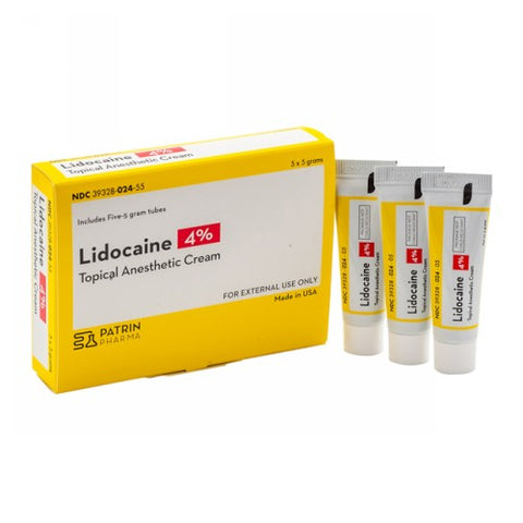 Patrin, Lidocaine 4% Topical Cream, 5 Count Patrin