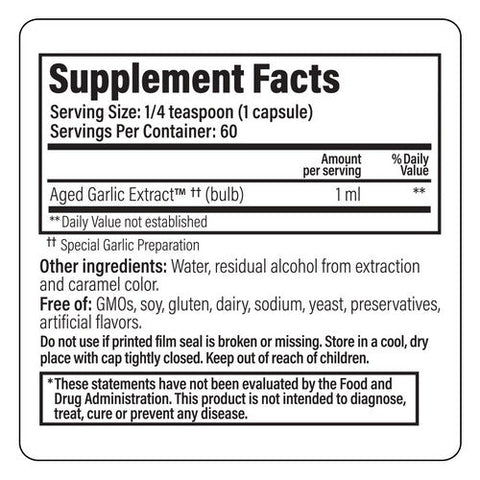 Kyolic, Aged Garlic Extract Vegetarian Liquid, 4 Oz Kyolic
