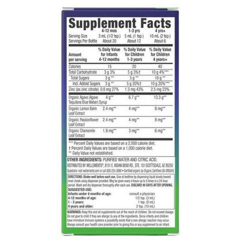 Wellements, Organic Baby Cough & Mucus Night Time, 2 Oz Wellements
