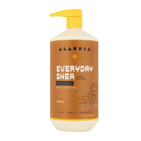 Alaffia, Everyday Shea Body Lotion Vanilla, 32 Oz Alaffia