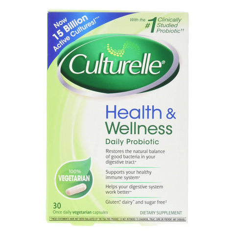 Culturelle, Probiotic With Lactobacillus, 30 Veg Caps Culturelle