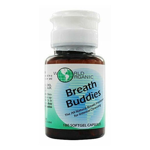 World Organics, Breath Buddies, 180 Softgels World Organics