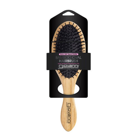 Giovanni Cosmetics, Bamboo Hair Brush Oval Nylon, 1 Count Giovanni Cosmetics