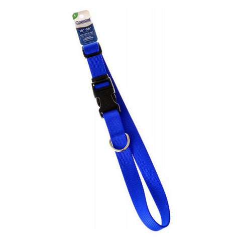 Tuff Collar, Nylon Adjustable Collar - Blue, 18"-26" Long x 1" Wide Tuff Collar