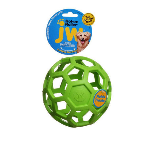 JW Pet, Hol-ee Roller Rubber Dog Toy - Assorted, Large (6.5" Diameter - 1 Toy) JW Pet