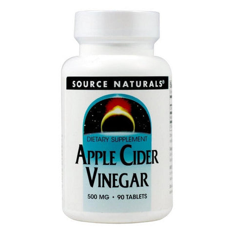 Source Naturals, Apple Cider Vinegar, 500 MG, 90 Tabs Source Naturals