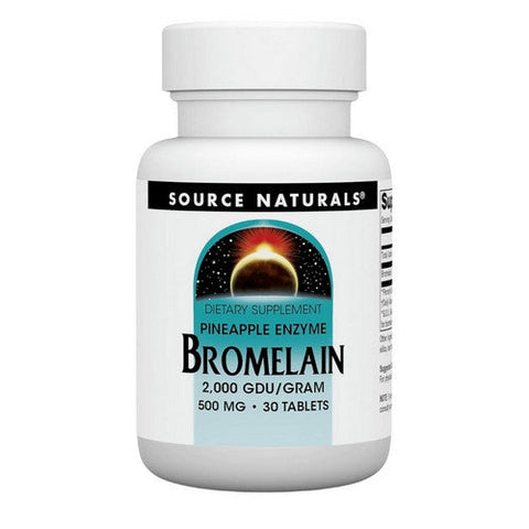 Source Naturals, Bromelain, 500 mg, 2000 GDU/G 30 Tabs Source Naturals
