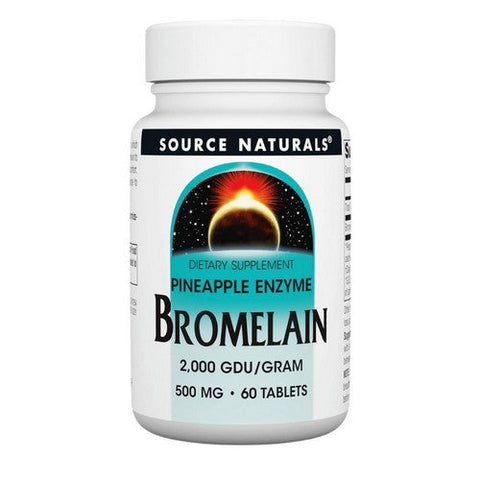 Source Naturals, Bromelain, 500 mg, 2000 GDU/G 60 Tabs Source Naturals