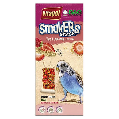 Smakers Parakeet Strawberry Treat Sticks 2 count by A&E Cage Company