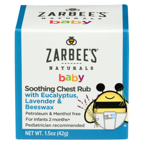 Zarbees, Baby Soothing Chest Rub, 1.5 Oz Zarbees