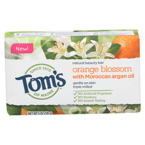 Tom's Of Maine, Natural Beauty Bar Soap Orange Blossom, 5 Oz (Case of 3) Tom's Of Maine