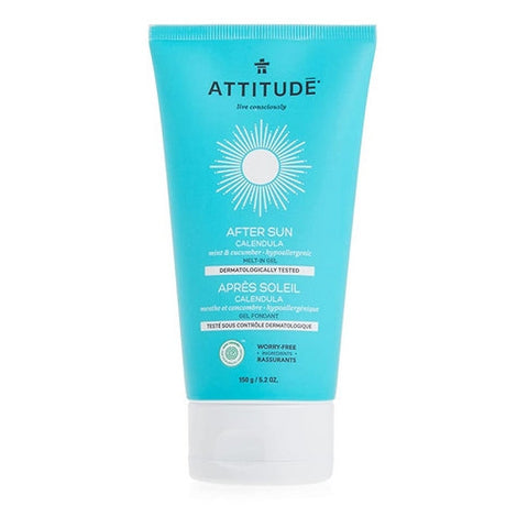 Attitude, After Sun Gel with Calendula Mint and Cucumber, 5.2 Oz Attitude