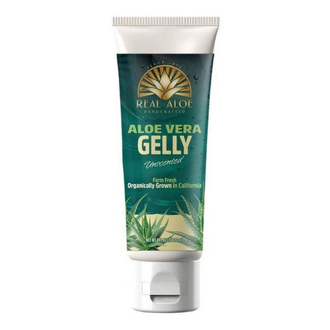 Real Aloe, Aloe Vera Gelly Unscented, 8 Oz Real Aloe